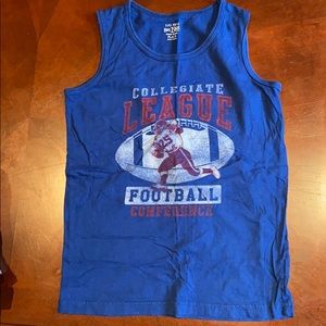 Boys tank top with football graphic size 10/12